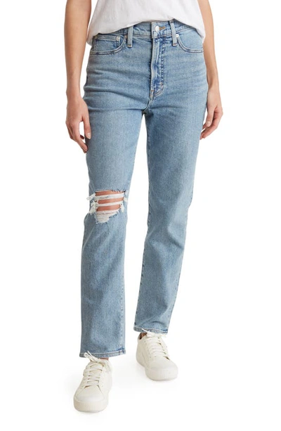 Shop Madewell The Perfect Vintage Ripped High Waist Jeans In Cardine Wash