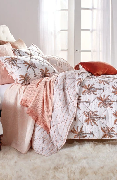 Peri Home Velvet Tassel Accent Pillow In Rust