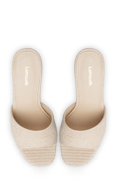 Shop Larroude Dolly Platform Sandal In Natural