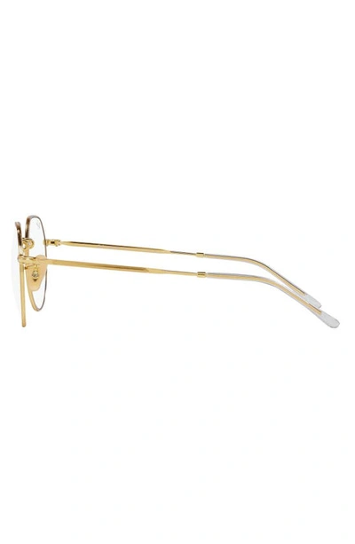 Shop Ray Ban Jack 53mm Polarized Sunglasses In Gold Flash