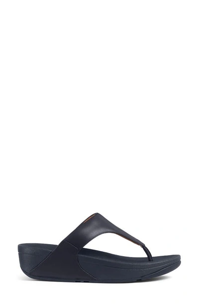 Fitflop Lulu Glitz Toe Post Sandal In Deepest Blue