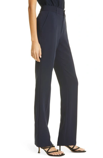 Shop Cinq À Sept Kerry Straight Leg Pants In Navy