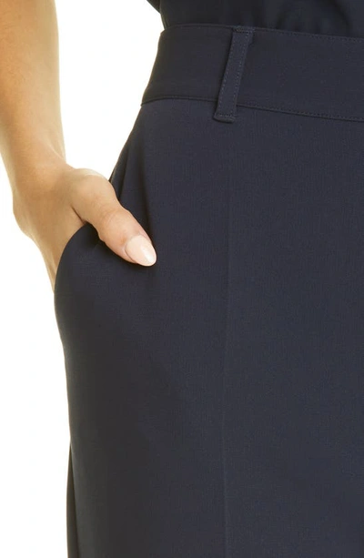 Shop Cinq À Sept Kerry Straight Leg Pants In Navy