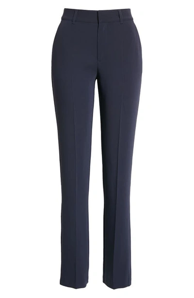 Shop Cinq À Sept Kerry Straight Leg Pants In Navy