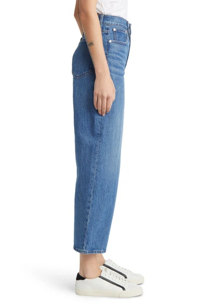 Shop Madewell The Perfect Vintage Crop Wide Leg Jeans In Cresslow Wash