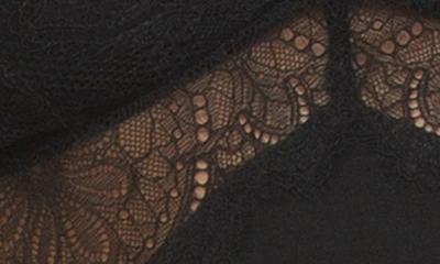 Shop Black Bow Noire Lace Chemise In Black