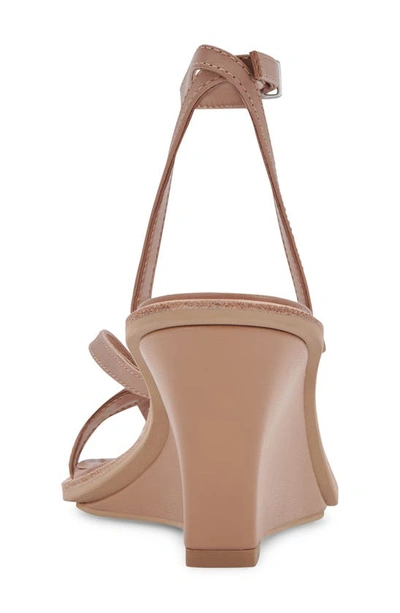 Shop Dolce Vita Gemini Ankle Strap Wedge Sandal In Cafe Leather
