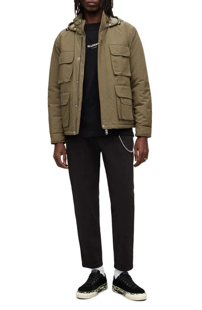 Shop Allsaints Maso Padded Jacket In Regiment Green