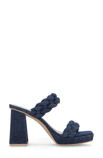 Shop Dolce Vita Ashby Sandal In Indigo Denim