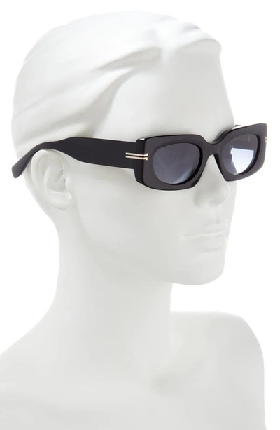 Shop Marc Jacobs 50mm Rectangle Sunglasses In Black/ Grey Shaded