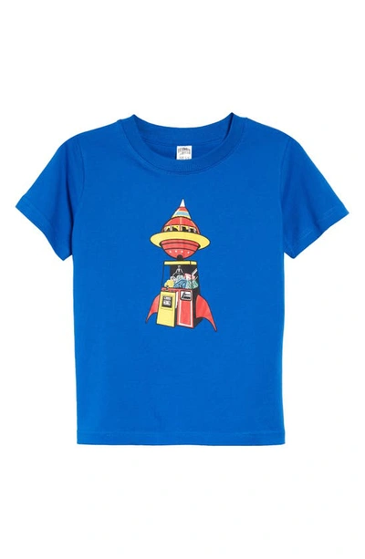 Shop Billionaire Boys Club Kids' Claw Cotton Graphic T-shirt In Turkish Sea