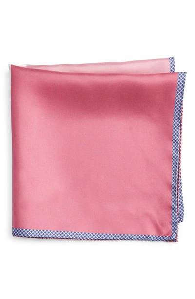 Shop Nordstrom Panel Silk Pocket Square In Pink