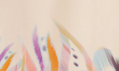 Shop Etro Watercolor Floral Silk Button-up Blouse In Beige