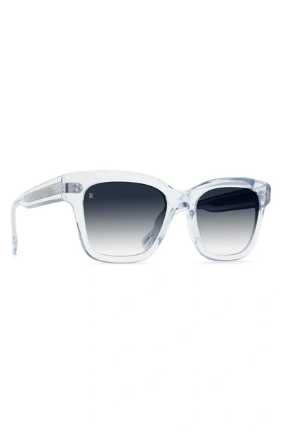 Shop Raen Breya 54mm Square Sunglasses In Swim/ Smoke Gradient