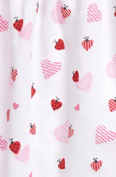 Shop Kissy Kissy Heart Print Dress & Leggings Set In Multi