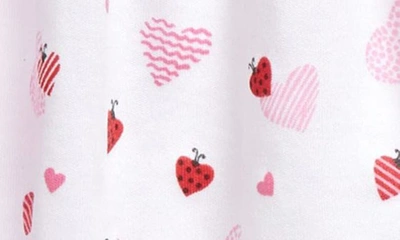 Shop Kissy Kissy Heart Print Dress & Leggings Set In Multi