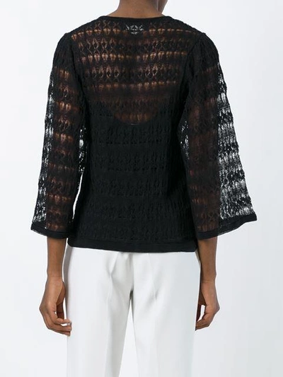 Shop Isabel Marant Crochet Wide Sleeve Sweater