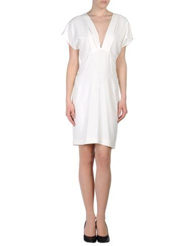Shop Barbara Bui Knee-length Dress In White