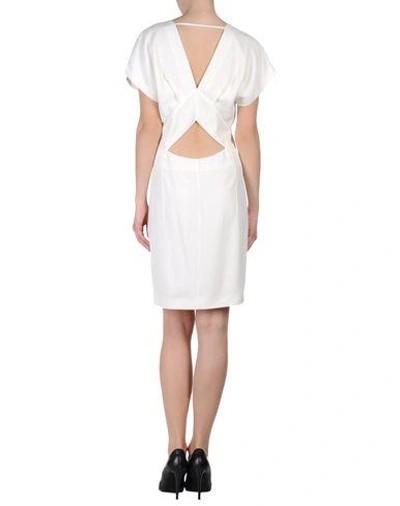 Shop Barbara Bui Knee-length Dress In White