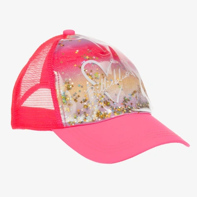 Shop Billieblush Girls Neon Pink Glitter Star Cap