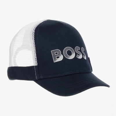 Hugo Boss Babies' Boys Blue Logo Net Cap | ModeSens