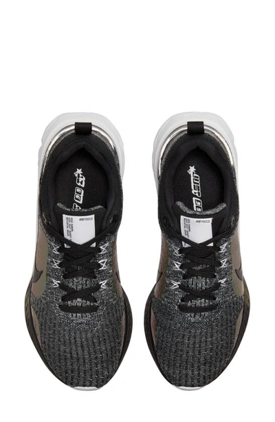 Shop Nike React Infinity Rn Fk 3 Prm Running Shoe In Black/ Black-white