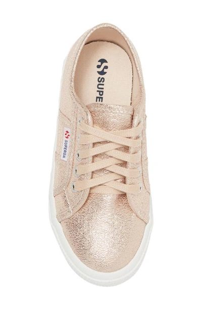Shop Superga Classic Glitter Sneaker In Rose Platinum