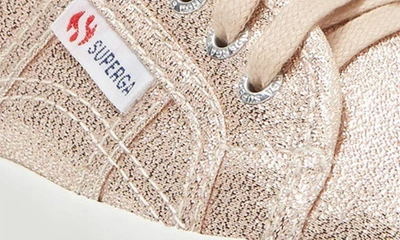 Shop Superga Classic Glitter Sneaker In Rose Platinum