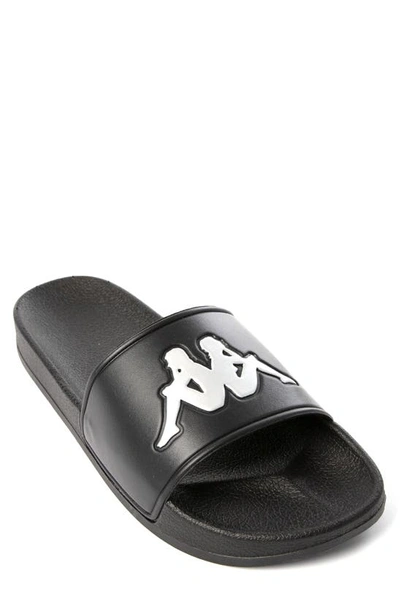 Shop Kappa Authentic Adam 2 Slide Sandal In Black-white