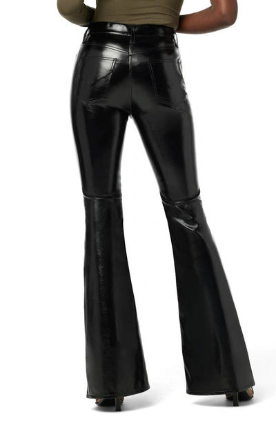 Shop Hudson Holly High Waist Flare Jeans In Black Patent