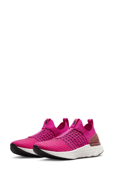 Shop Nike React Phantom Run Flyknit 2 Running Shoe In Pink/ Black/ Phantom/ Red