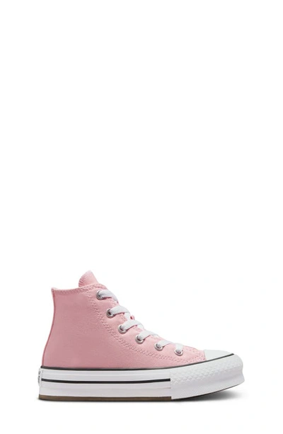 Shop Converse Kids' Chuck Taylor® All Star® Eva Lift High Top Platform Sneaker In Sunrise Pink/ White/ Black