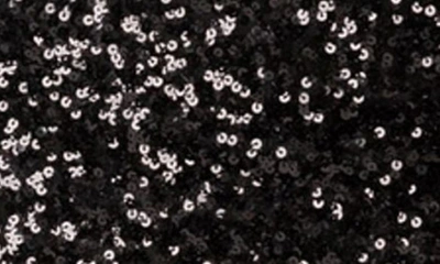Edikted Sequin Cutout One-shoulder Minidress In Black