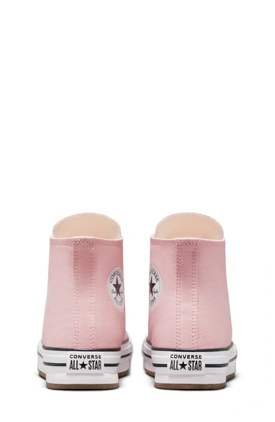 Converse Kids' Chuck Taylor® All Star® Eva Lift High Top Platform Sneaker In Sunrise Pink/ White/ Black