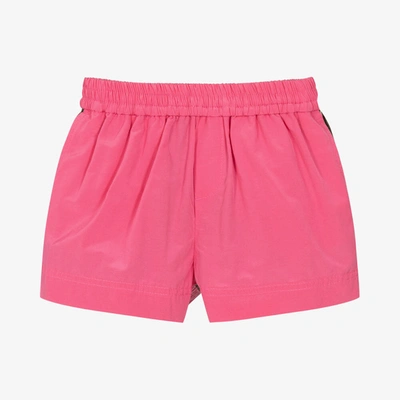 Shop Burberry Baby Girls Pink Vintage Check Shorts