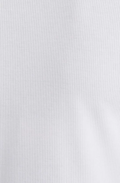 Shop Nic + Zoe Drape Ribbed Collared Top In Paper White