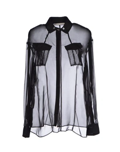 Jason Wu Silk Shirts & Blouses In Black