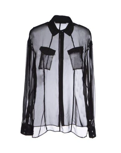 Shop Jason Wu Silk Shirts & Blouses In Black