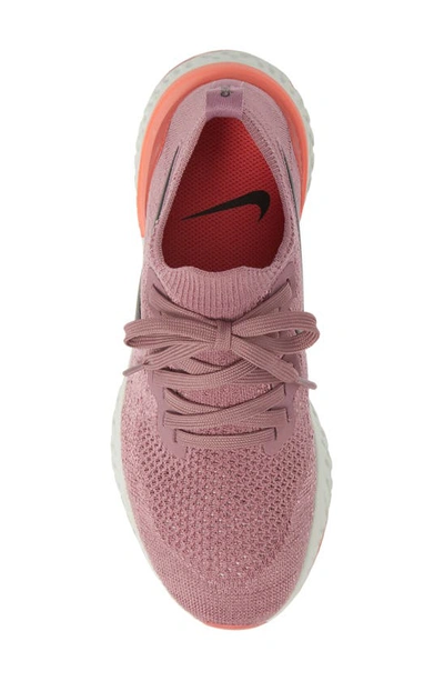 Shop Nike Epic React Flyknit 2 Running Shoe In Plum Dust/ Ember Glow