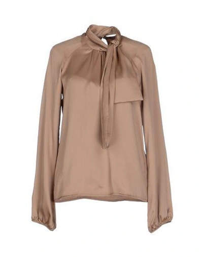 Shop Maurizio Pecoraro Blouse In Light Brown