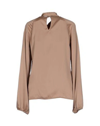 Shop Maurizio Pecoraro Blouse In Light Brown