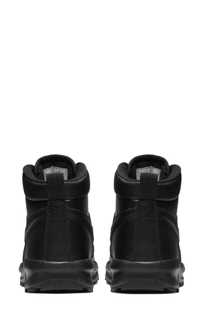 Shop Nike Manoa High Top Sneaker In Black/ Black/ Black