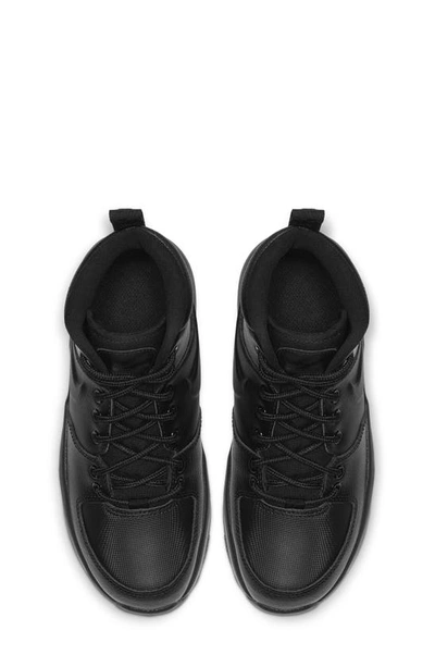 Shop Nike Manoa High Top Sneaker In Black/ Black/ Black
