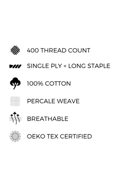 Pg Goods Classic Cool Crisp 400 Thread Count Sheet Set In Charcoal