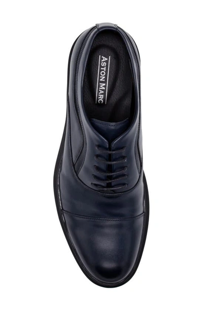 Shop Aston Marc Tuscan Cap Toe Oxford In Navy