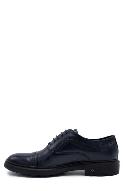 Shop Aston Marc Tuscan Cap Toe Oxford In Navy