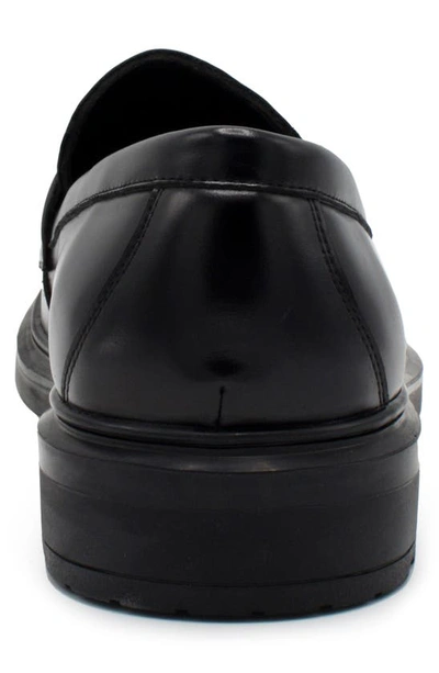 Shop Aston Marc Tuscan Penny Loafer In Black