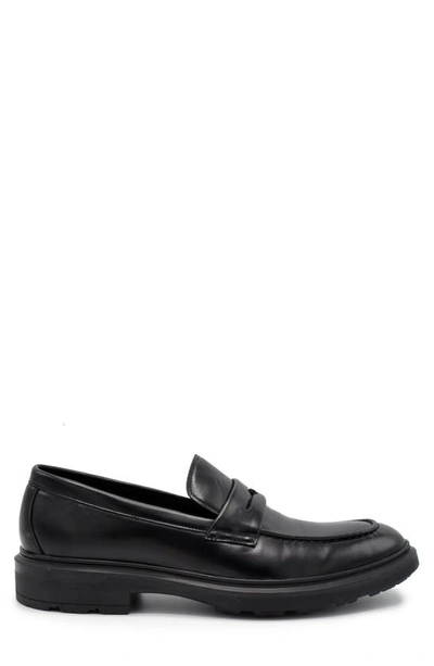 Shop Aston Marc Tuscan Penny Loafer In Black