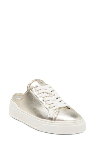 Stuart Weitzman Skater Mule Sneaker In Platino
