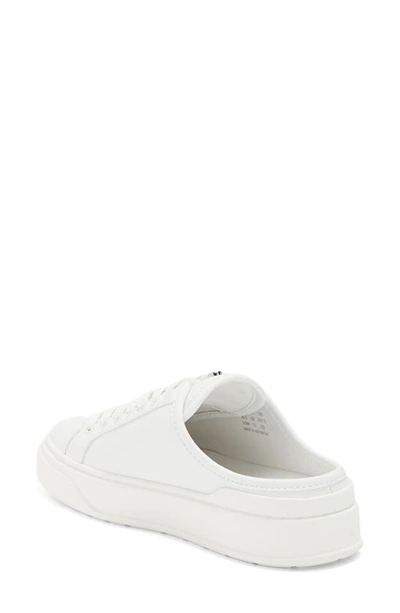 Stuart Weitzman Skater Mule Sneaker In White